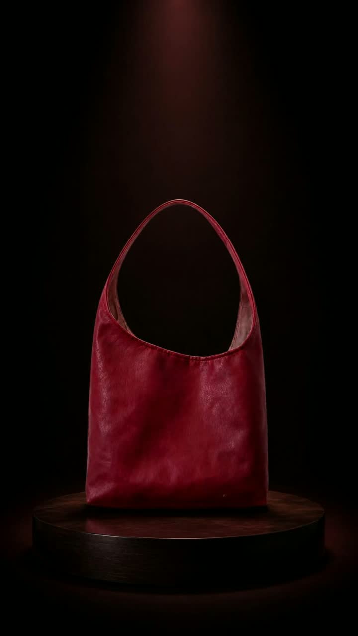 The Big Red bag rotating into the light